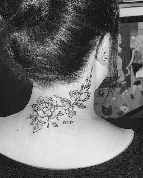 ladies tattoos back neck|More.